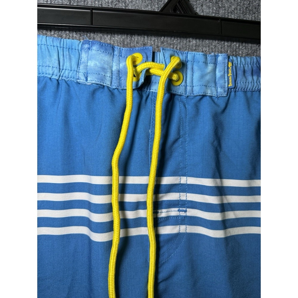 Banana Boat Trunks Mens Large UPF 50 Blue/Yellow Fast Dry Swim Shorts - Picture 4 of 8